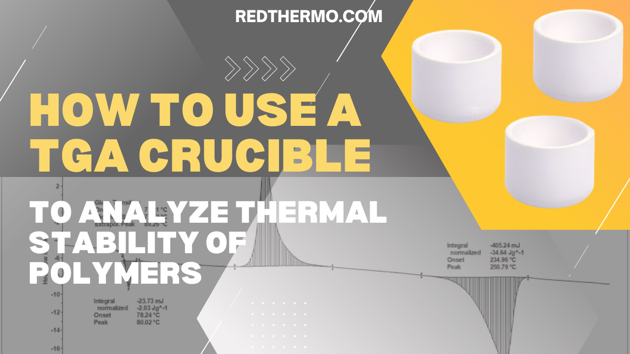 How to use a TGA crucible to analyze thermal stability of polymers